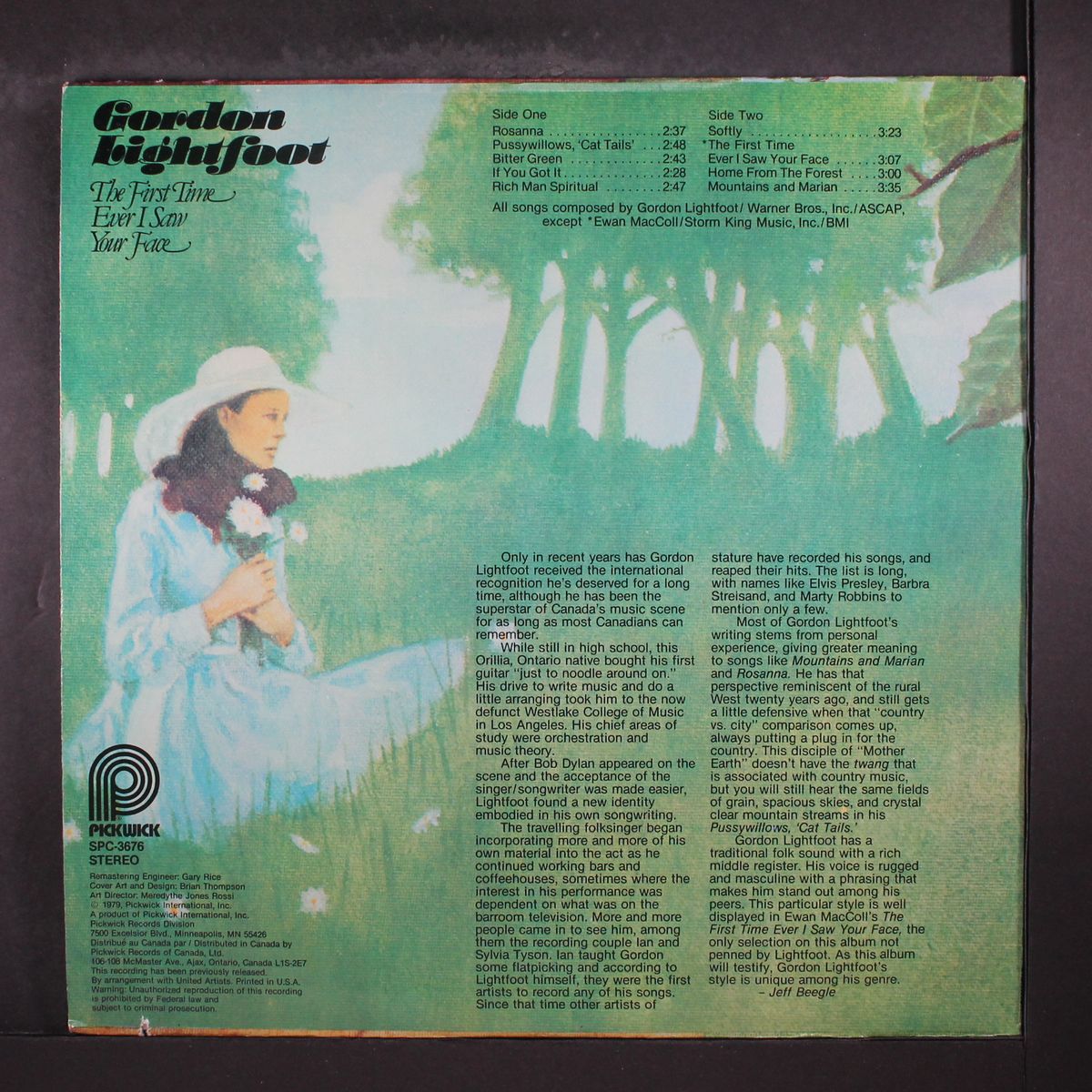 the first time ever i saw your face by GORDON LIGHTFOOT