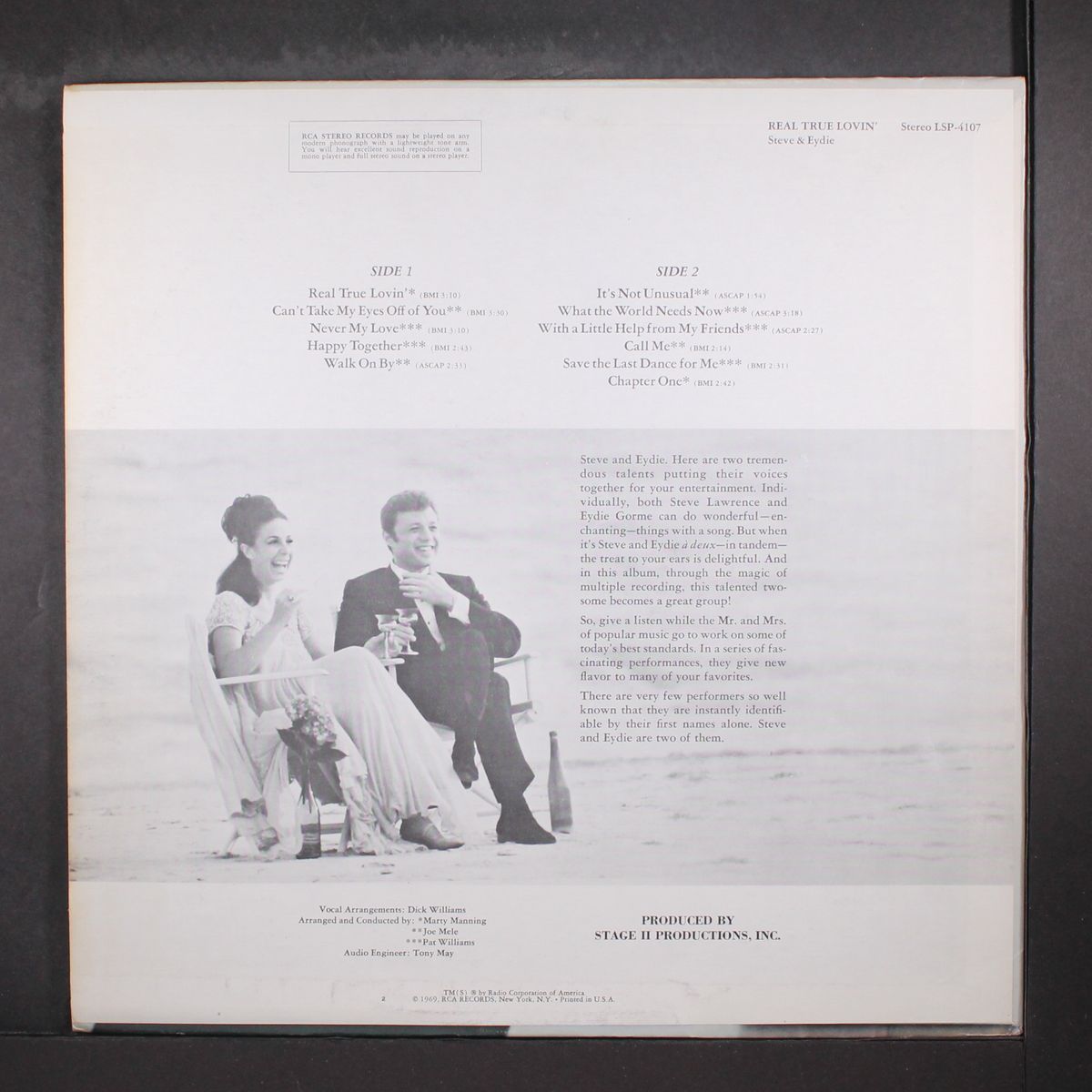 real true lovin' by STEVE LAWRENCE & EYDIE GORME