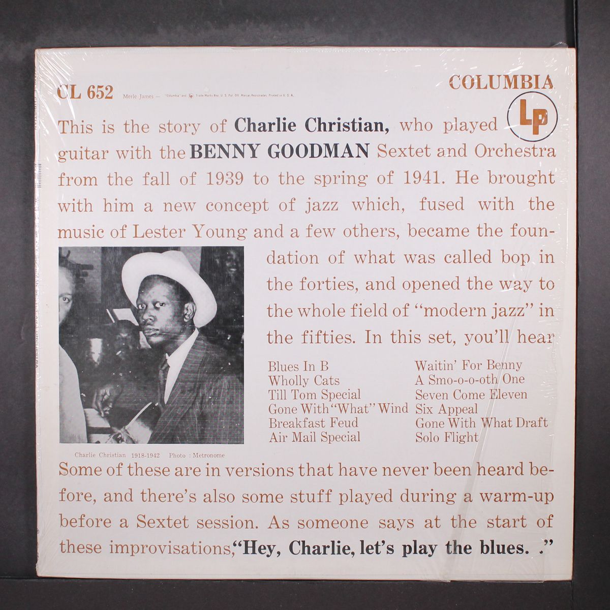 with benny goodman by CHARLIE CHRISTIAN