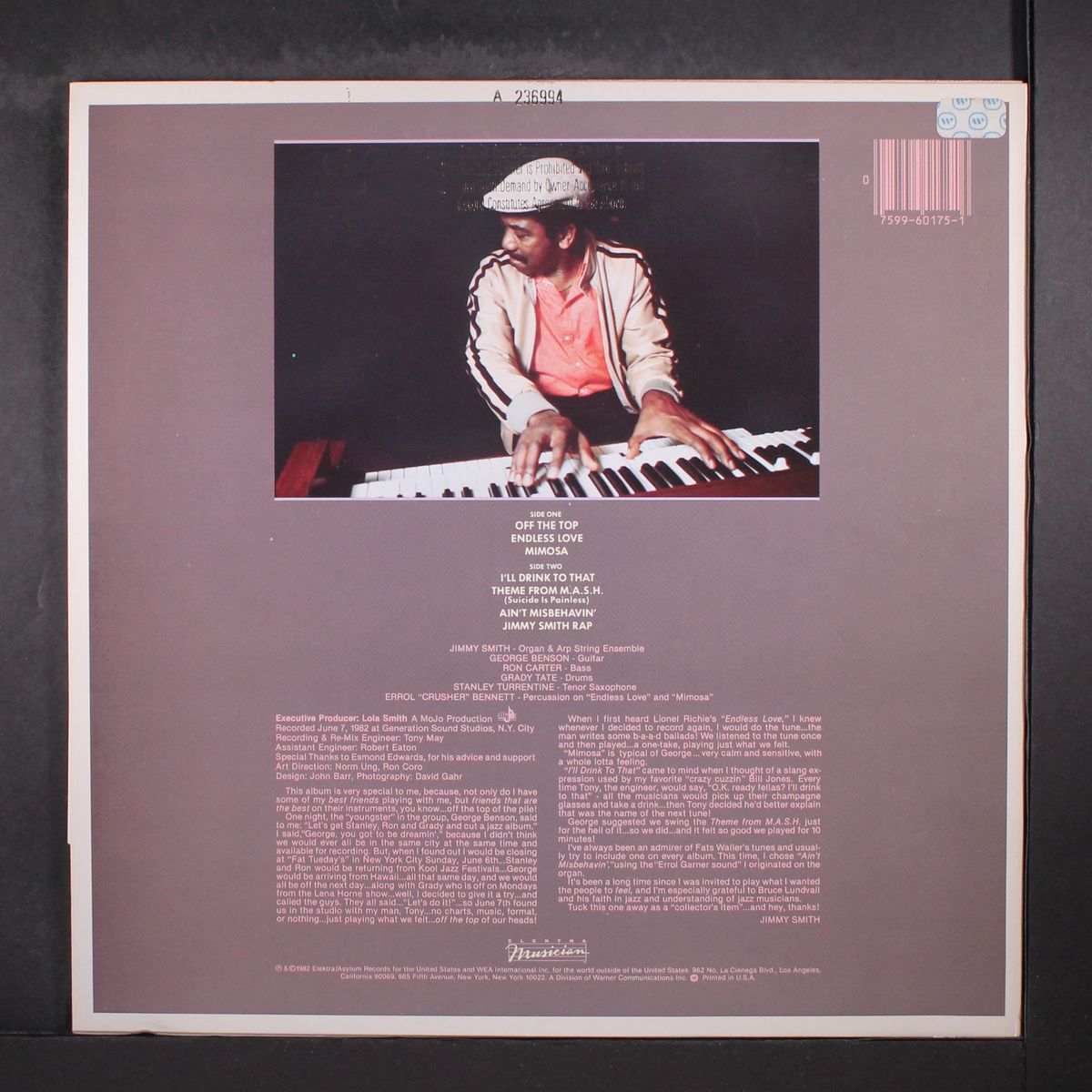 off the top by JIMMY SMITH