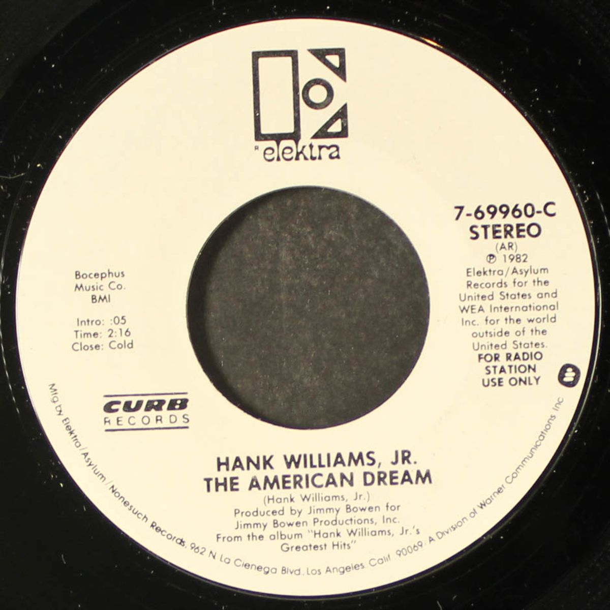 the american dream / same by HANK WILLIAMS, JR.
