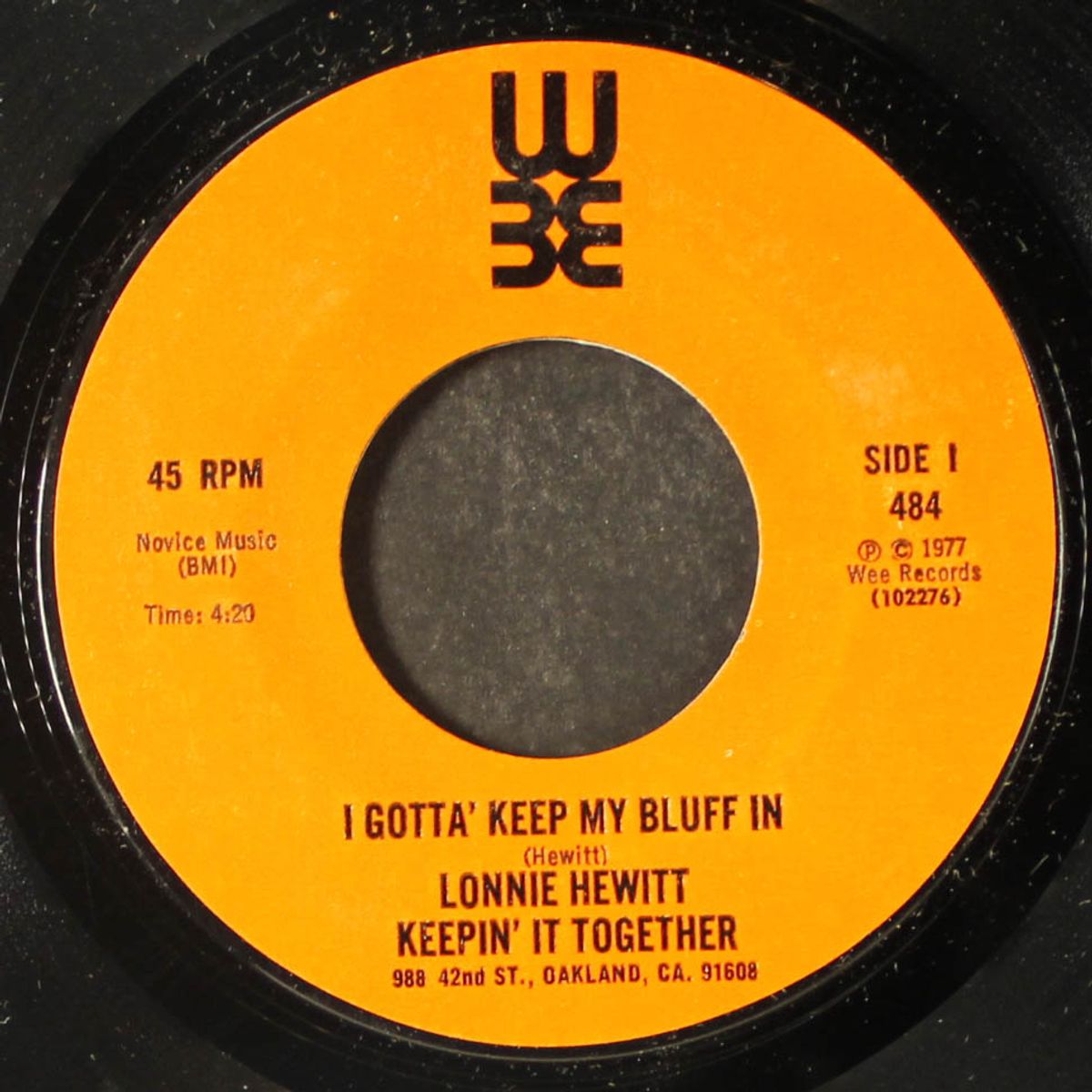 i gotta keep my bluff in / same by LONNIE HEWITT