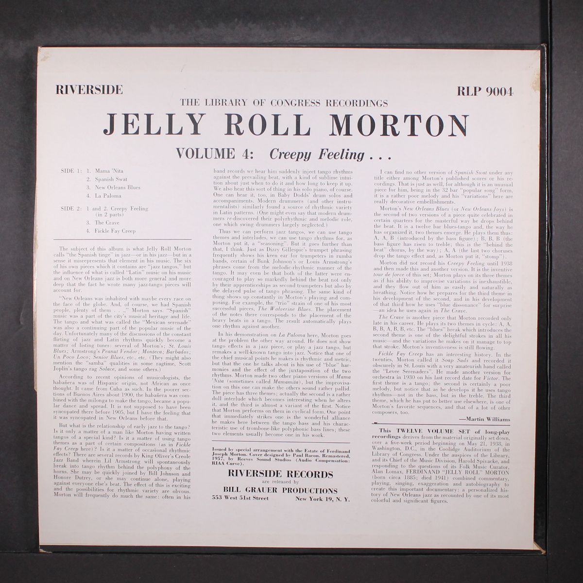 vol. 4, creepy feeling by JELLY ROLL MORTON