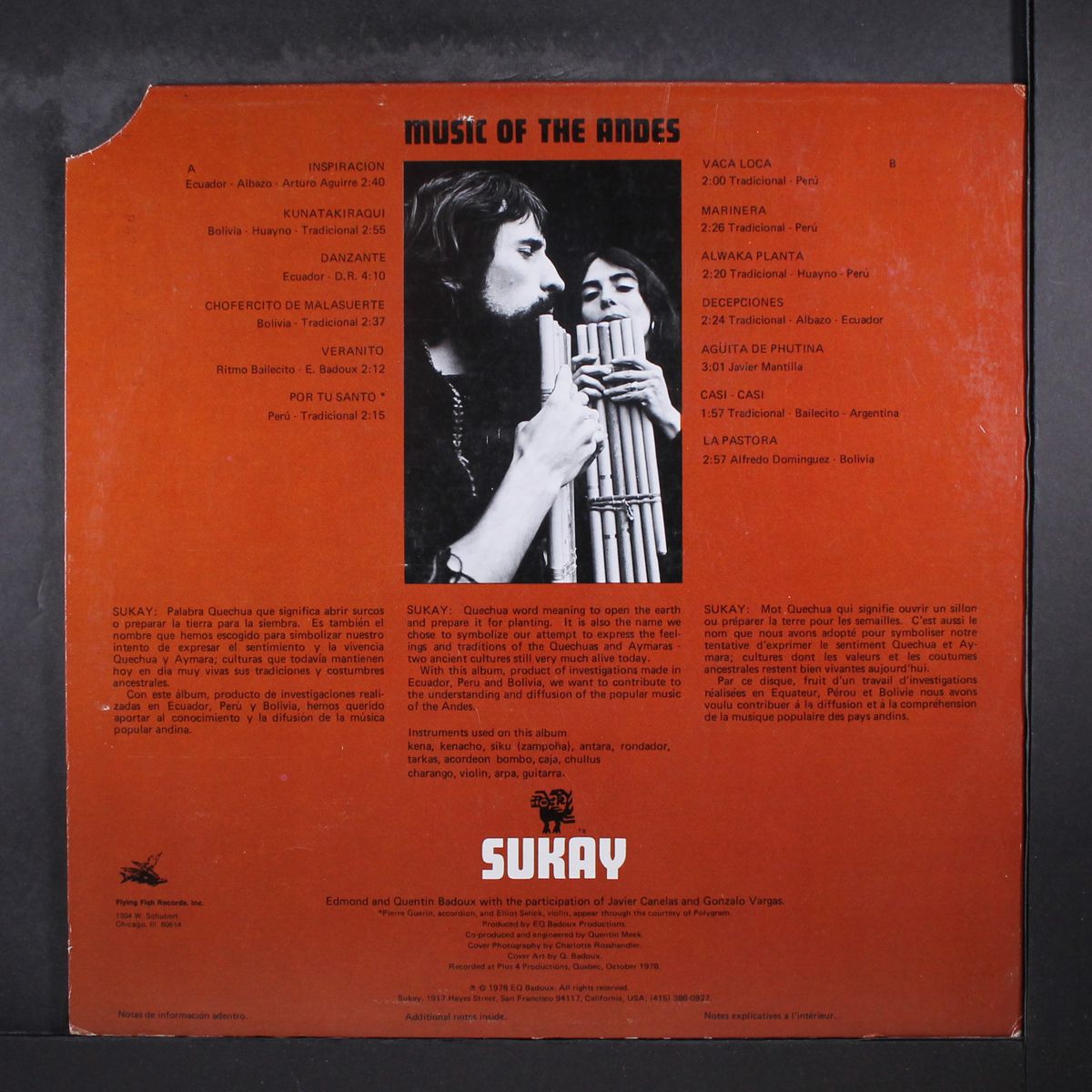 music of the andes by SUKAY