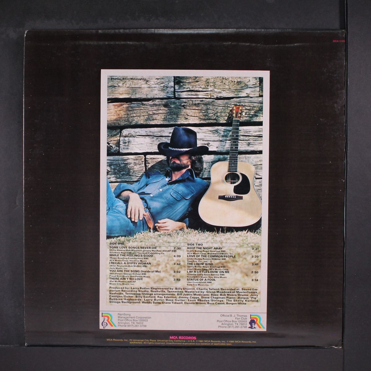 some love songs never die by B.J. THOMAS