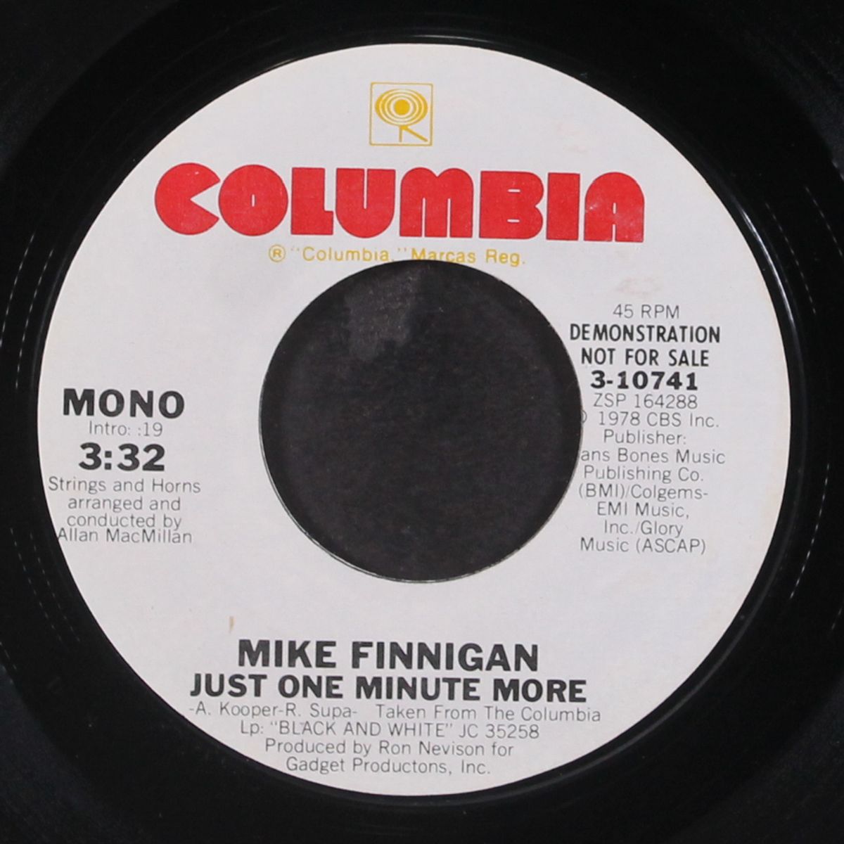 just one minute more by MIKE FINNIGAN