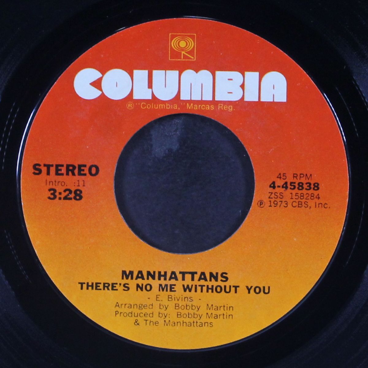 there's no me without you / i'm not a run around by MANHATTANS