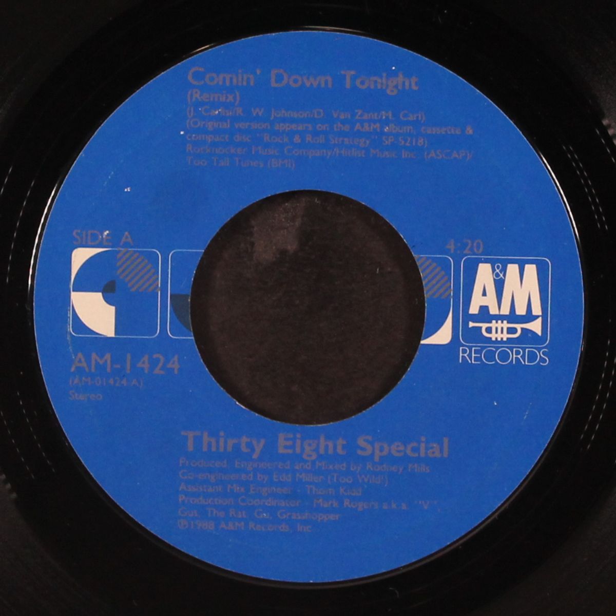 comin' down tonight / chatthoochee by THIRTY EIGHT SPECIAL