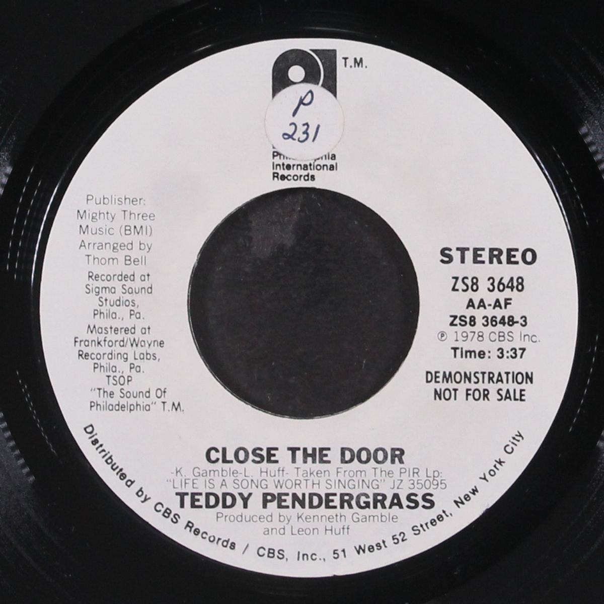 close the door by TEDDY PENDERGRASS