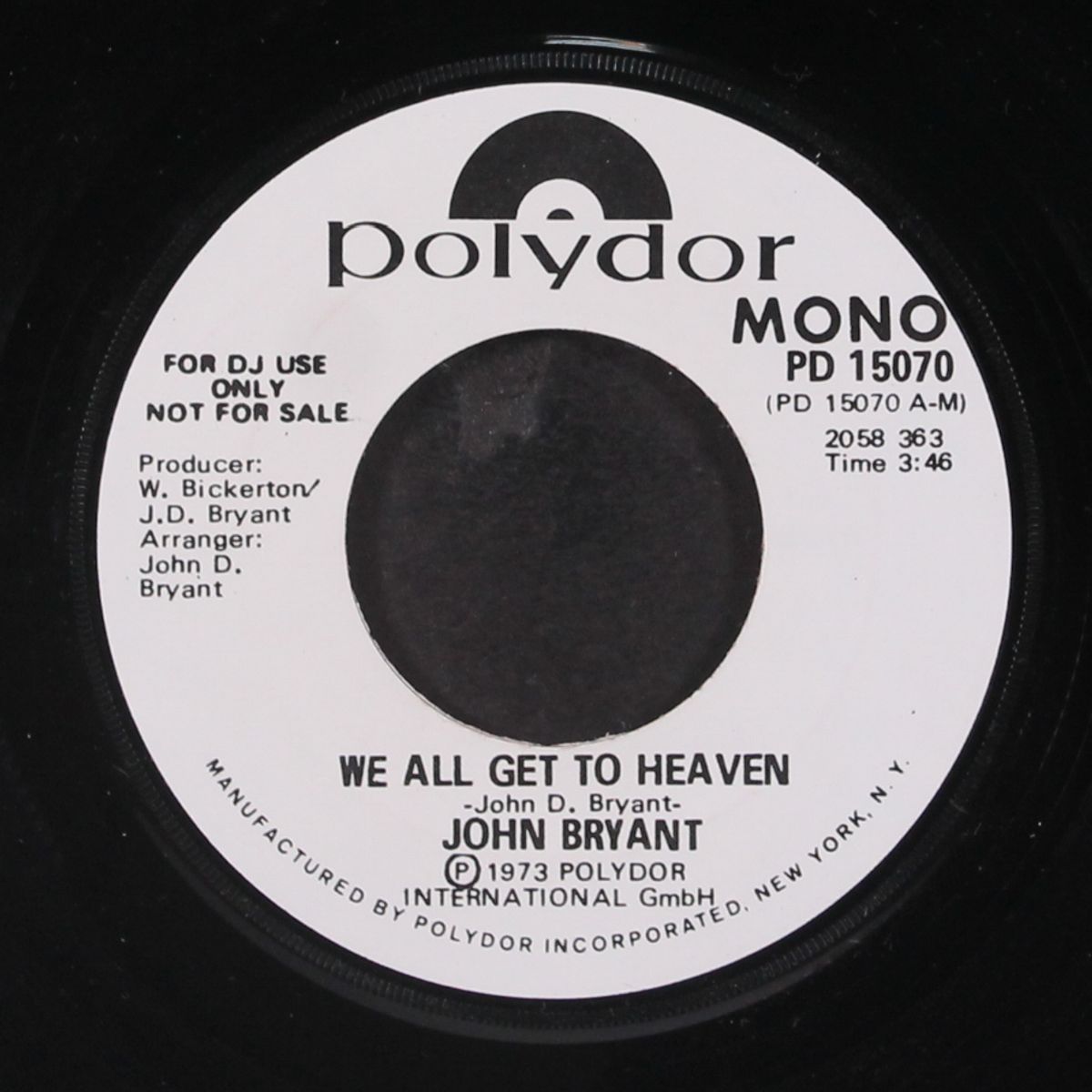 we all get to heaven / mono by JOHN BRYANT