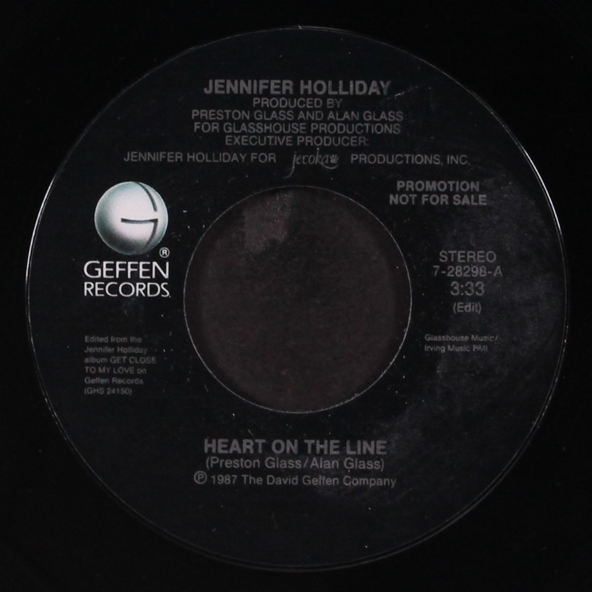heart on the line by JENNIFER HOLLIDAY
