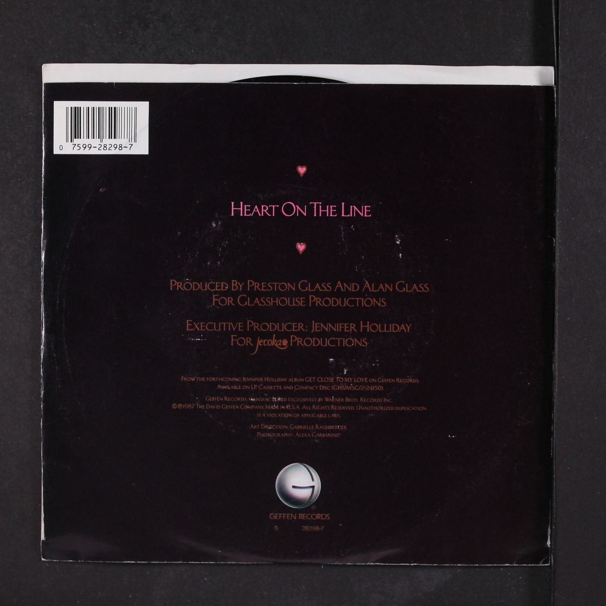 heart on the line by JENNIFER HOLLIDAY