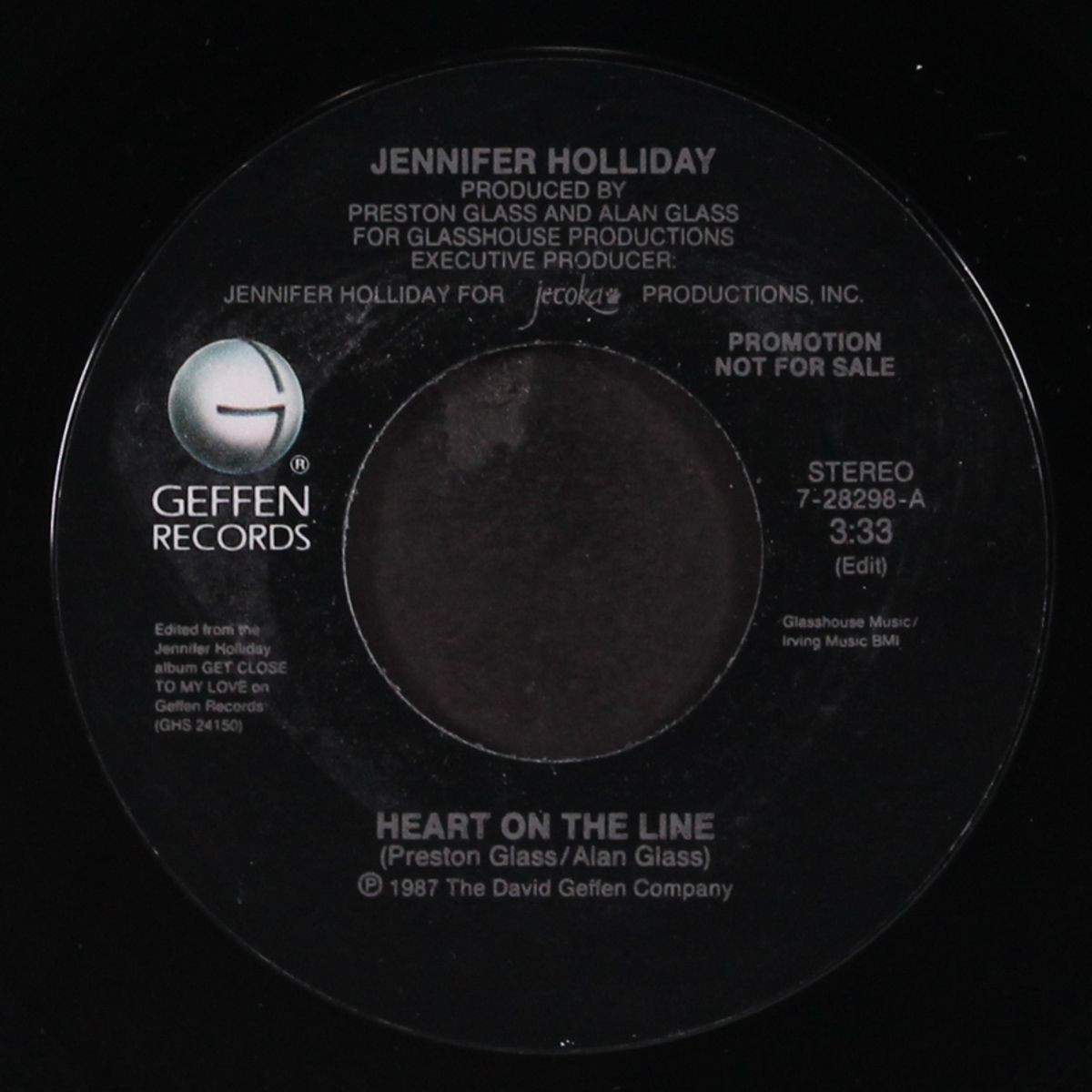 heart on the line by JENNIFER HOLLIDAY