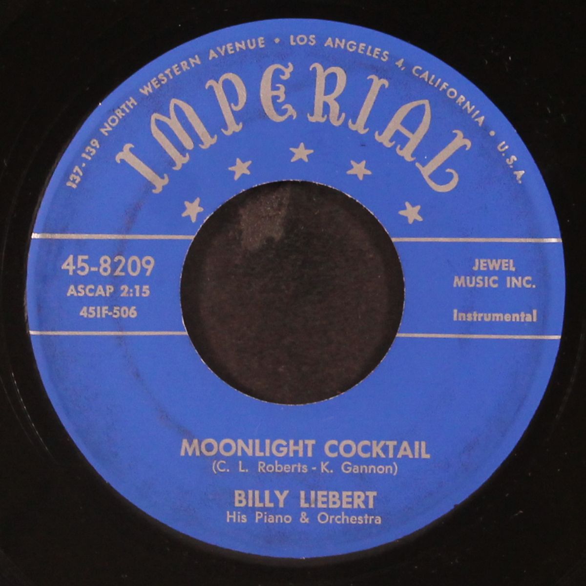 old gang of mine / moonlight cocktail by BILLY LIEBERT