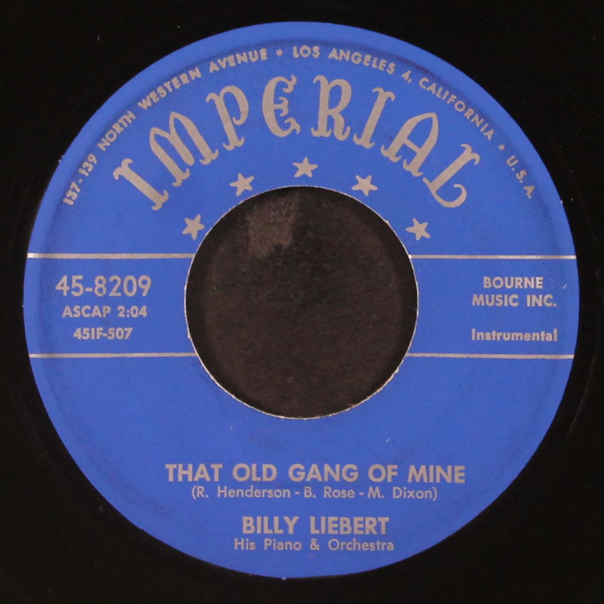 old gang of mine / moonlight cocktail by BILLY LIEBERT