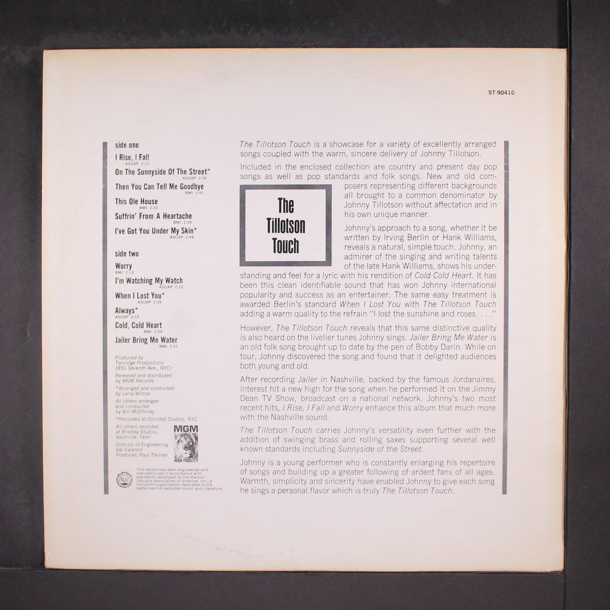 the tillotson touch by JOHNNY TILLOTSON
