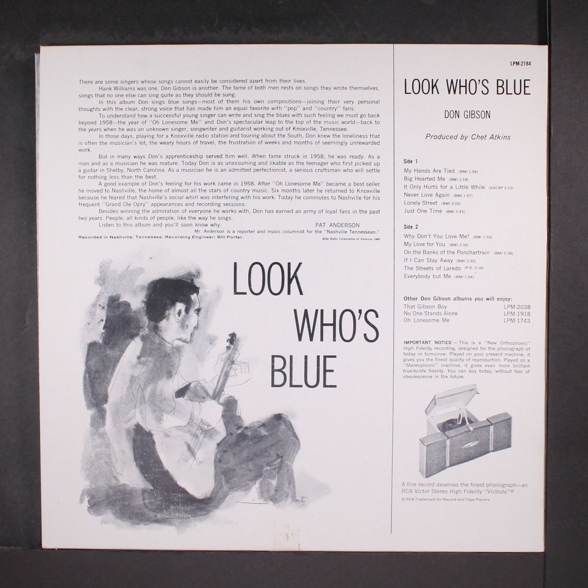 look who's blue by DON GIBSON