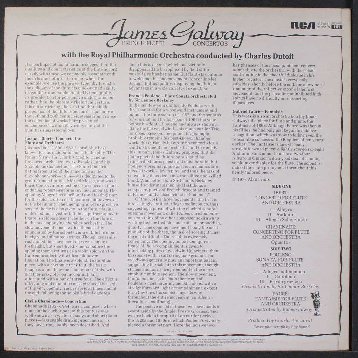 french flute concertos by JAMES GALWAY
