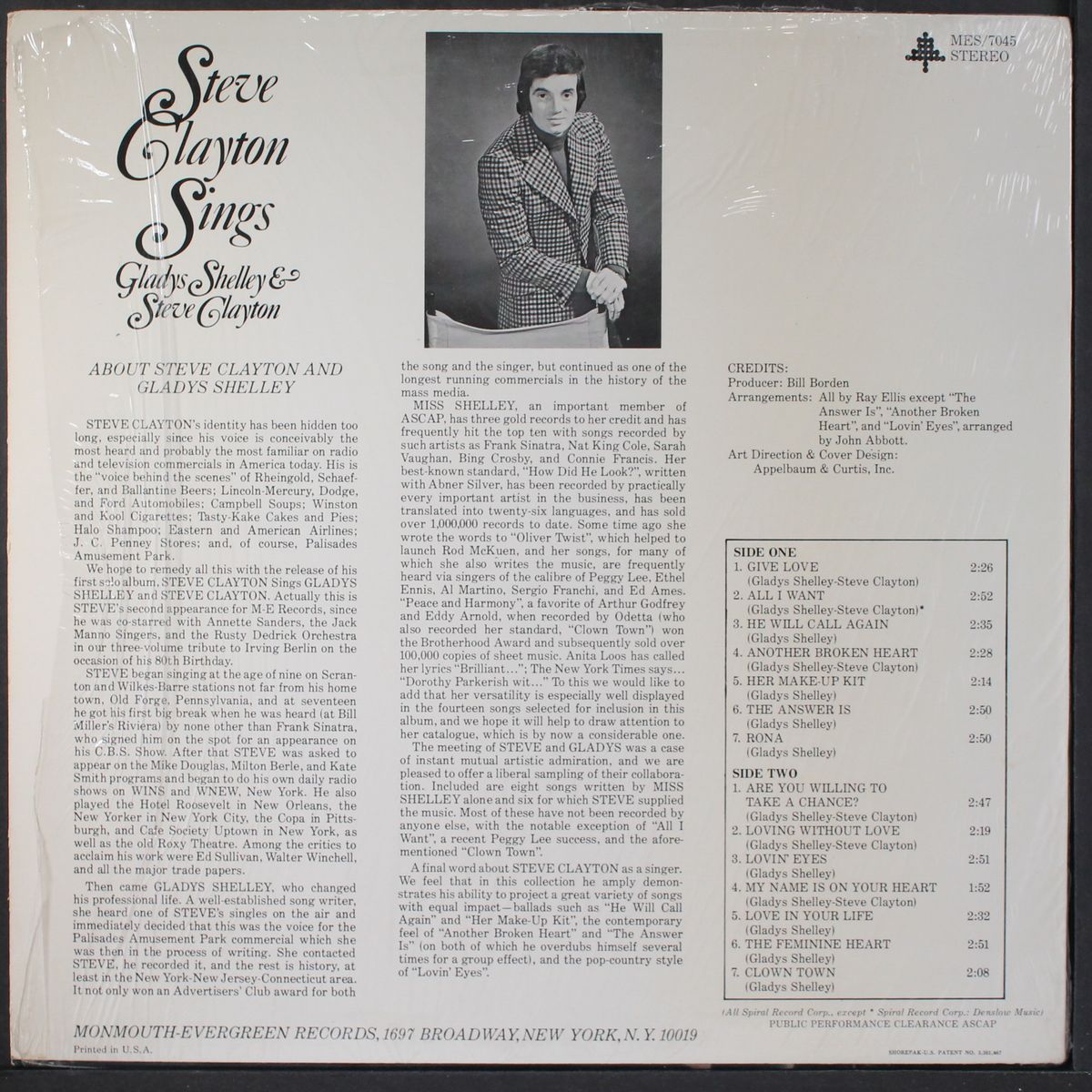 sings by STEVE CLAYTON