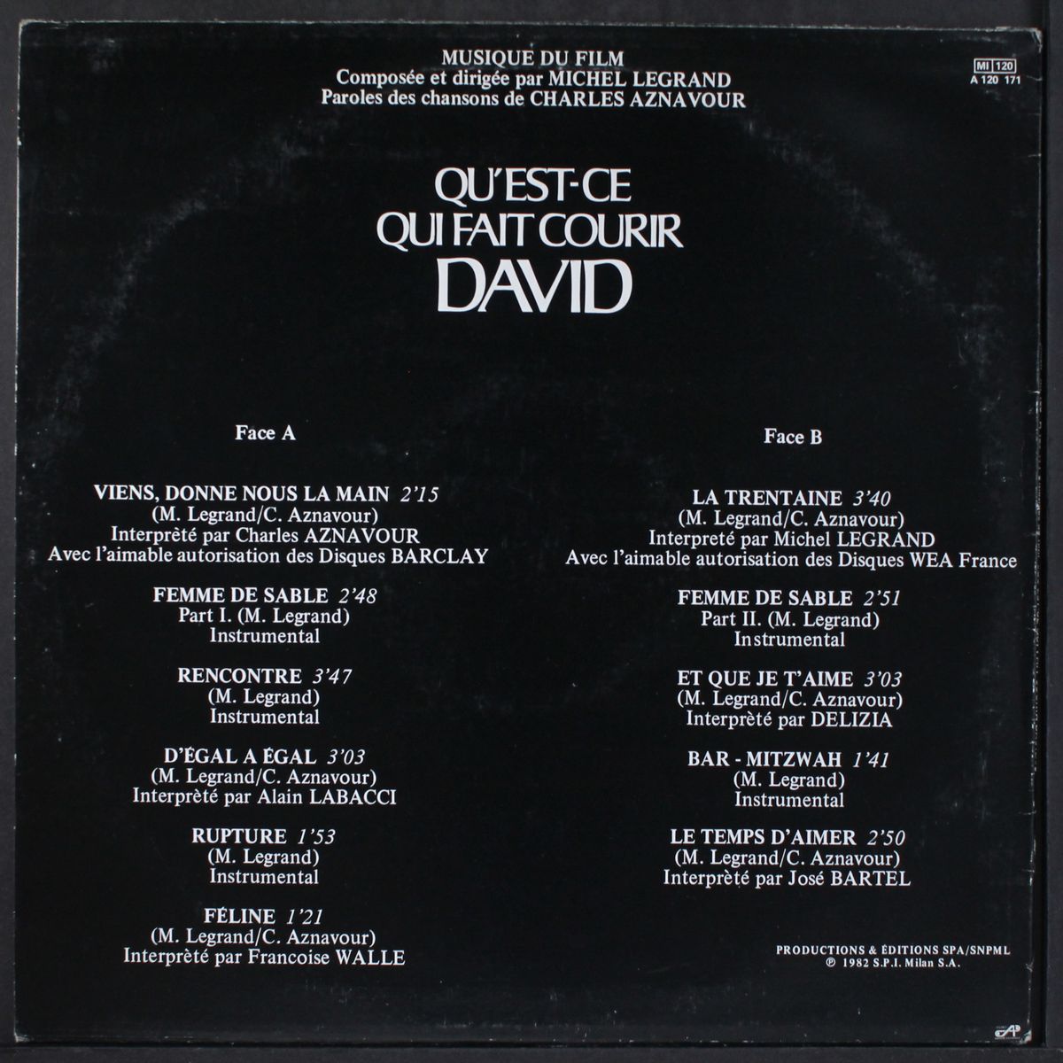 qu'est-ce qui fait courir david by SOUNDTRACK