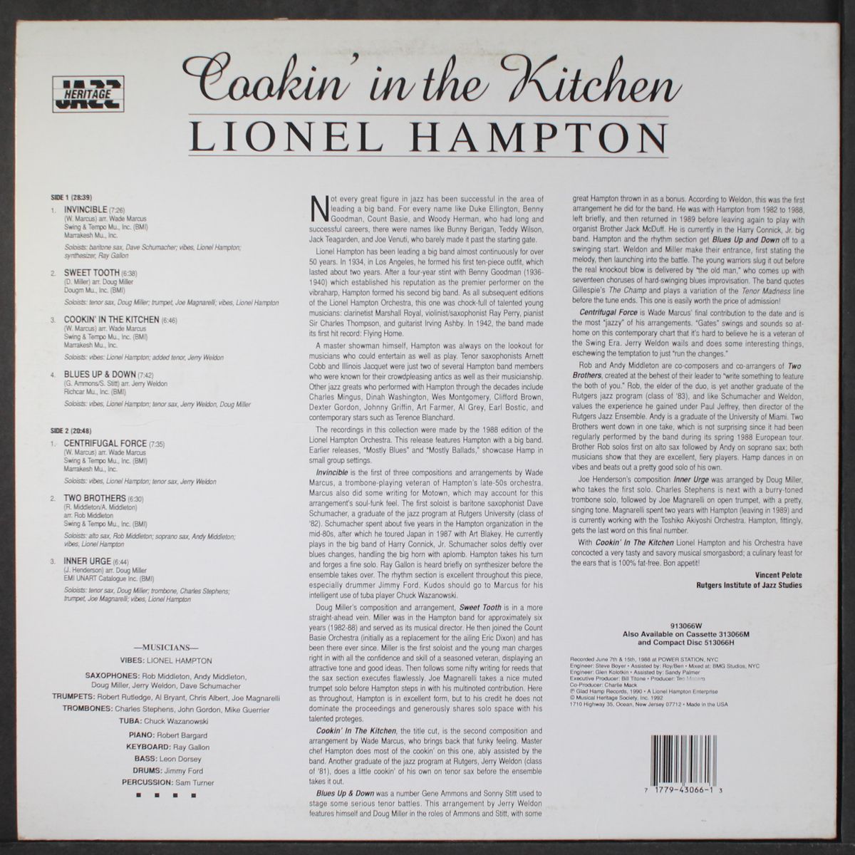 cookin' in the kitchen by LIONEL HAMPTON