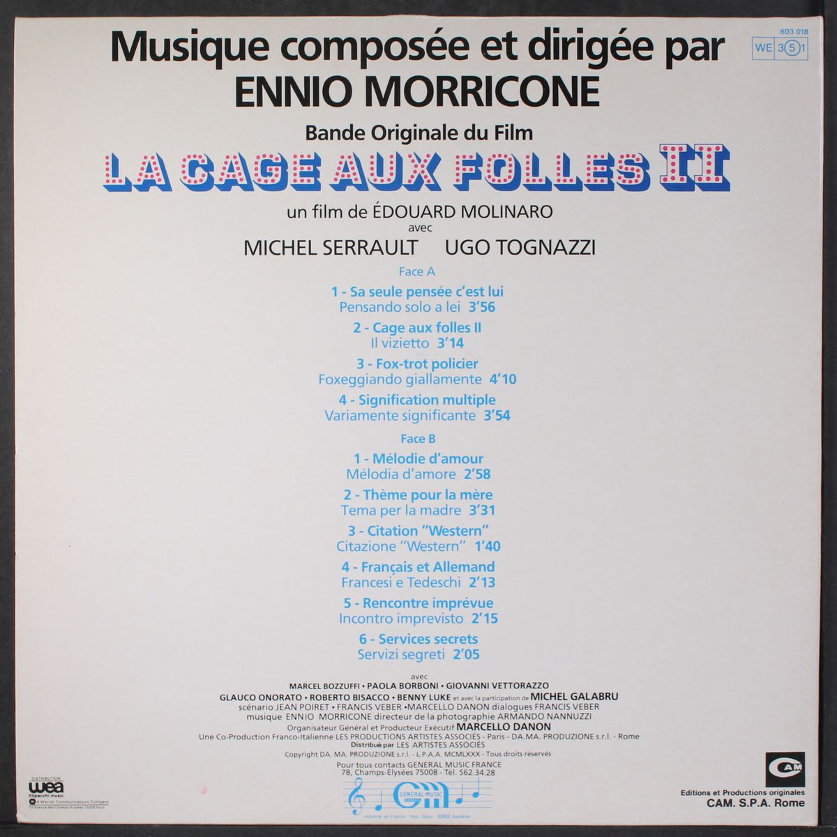 la cage aux folles 2 by SOUNDTRACK