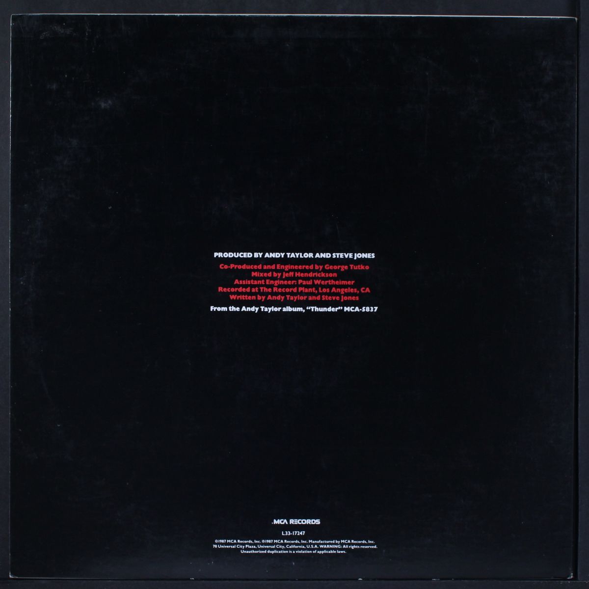 i might lie / same by ANDY TAYLOR