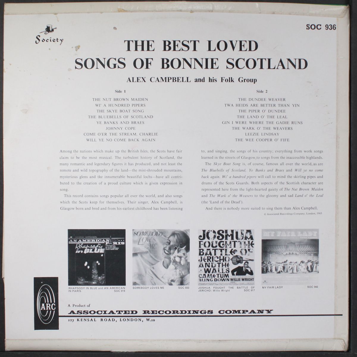 best loved songs of bonnie scotland by ALEX CAMPBELL