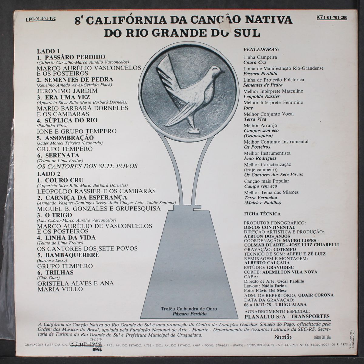 california da cancao nativa do rio grande do sul by VARIOUS