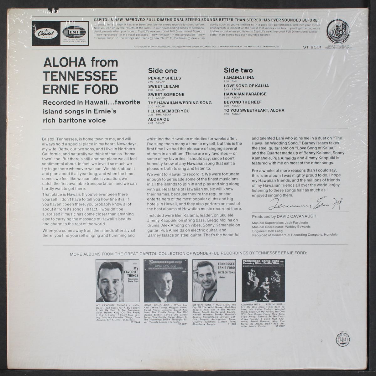 aloha by TENNESSEE ERNIE FORD