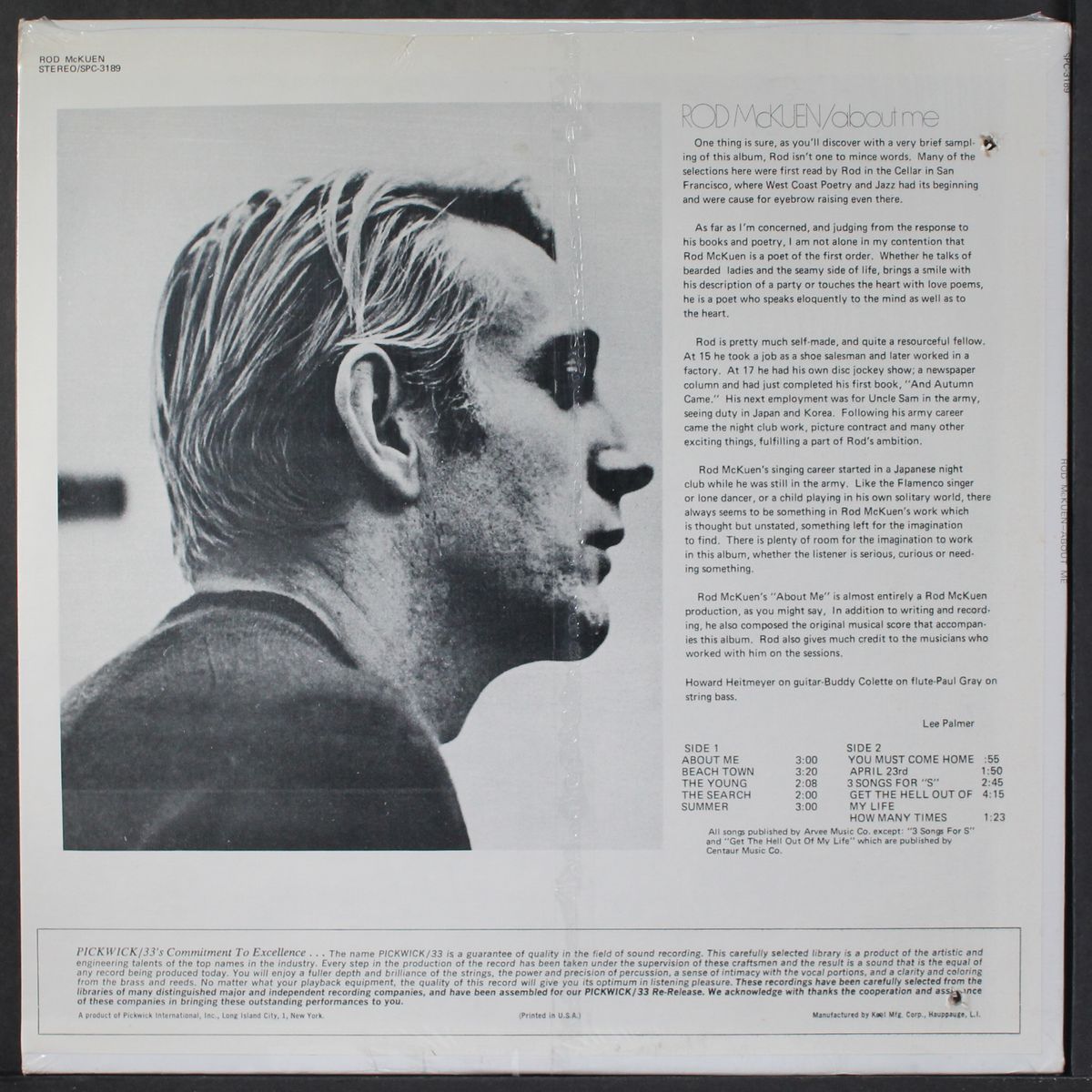 about me by ROD MCKUEN