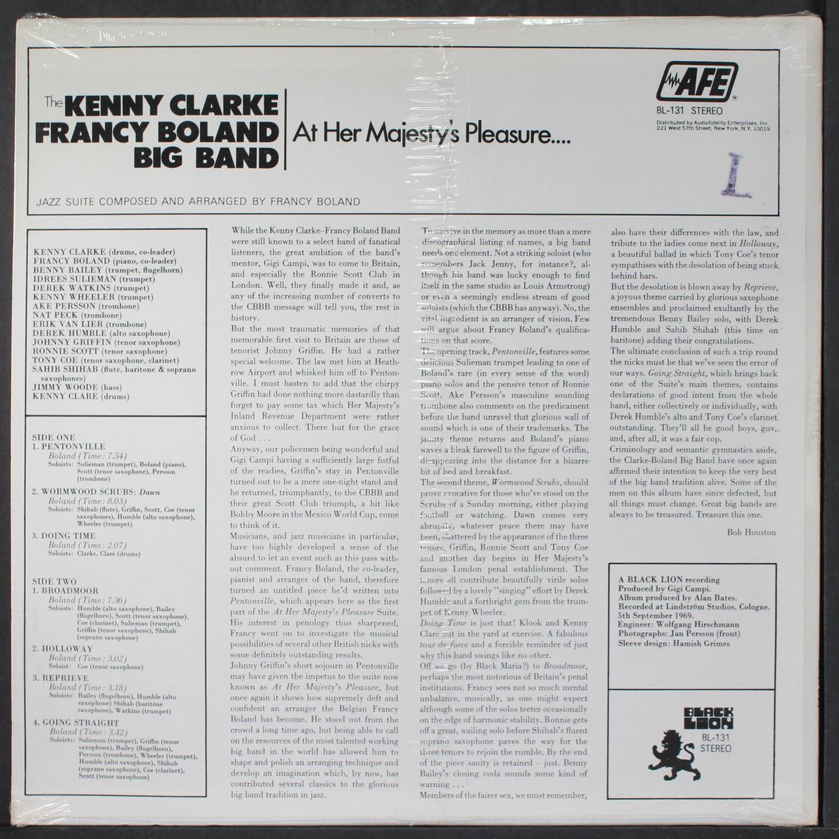 at her majesty's pleasure by KENNY CLARKE & FRANCY BOLAND BIG BAND