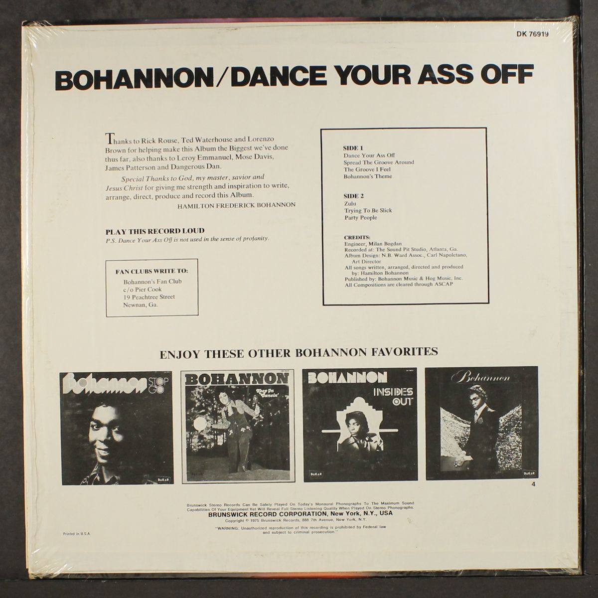 dance your ass off by BOHANNON