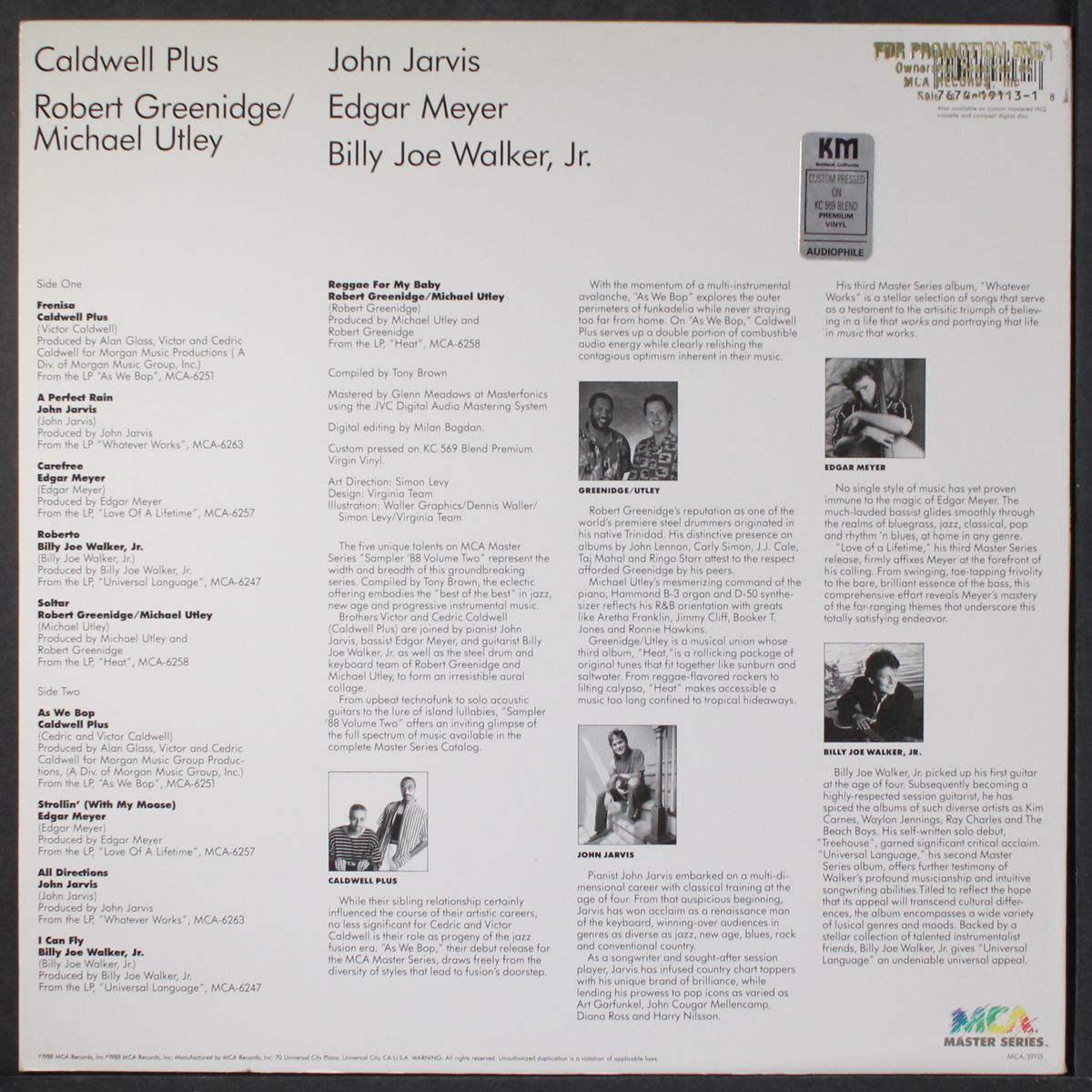 mca master series sampler '88, vol. 2 by VARIOUS