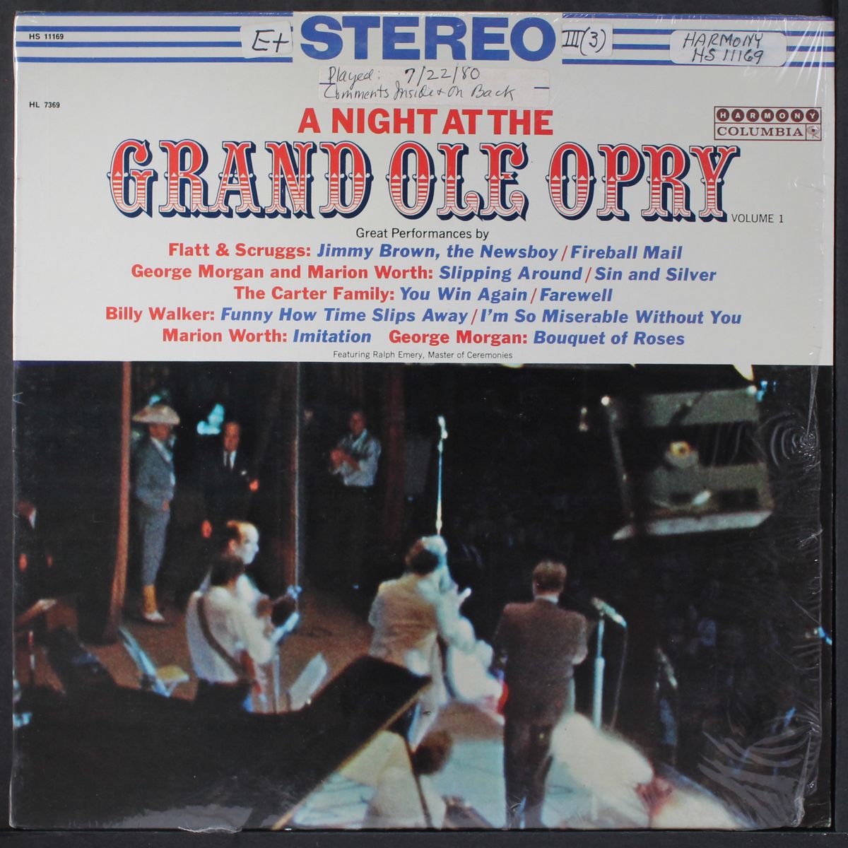 a night at the grand ole opry, vol. 1 by VARIOUS