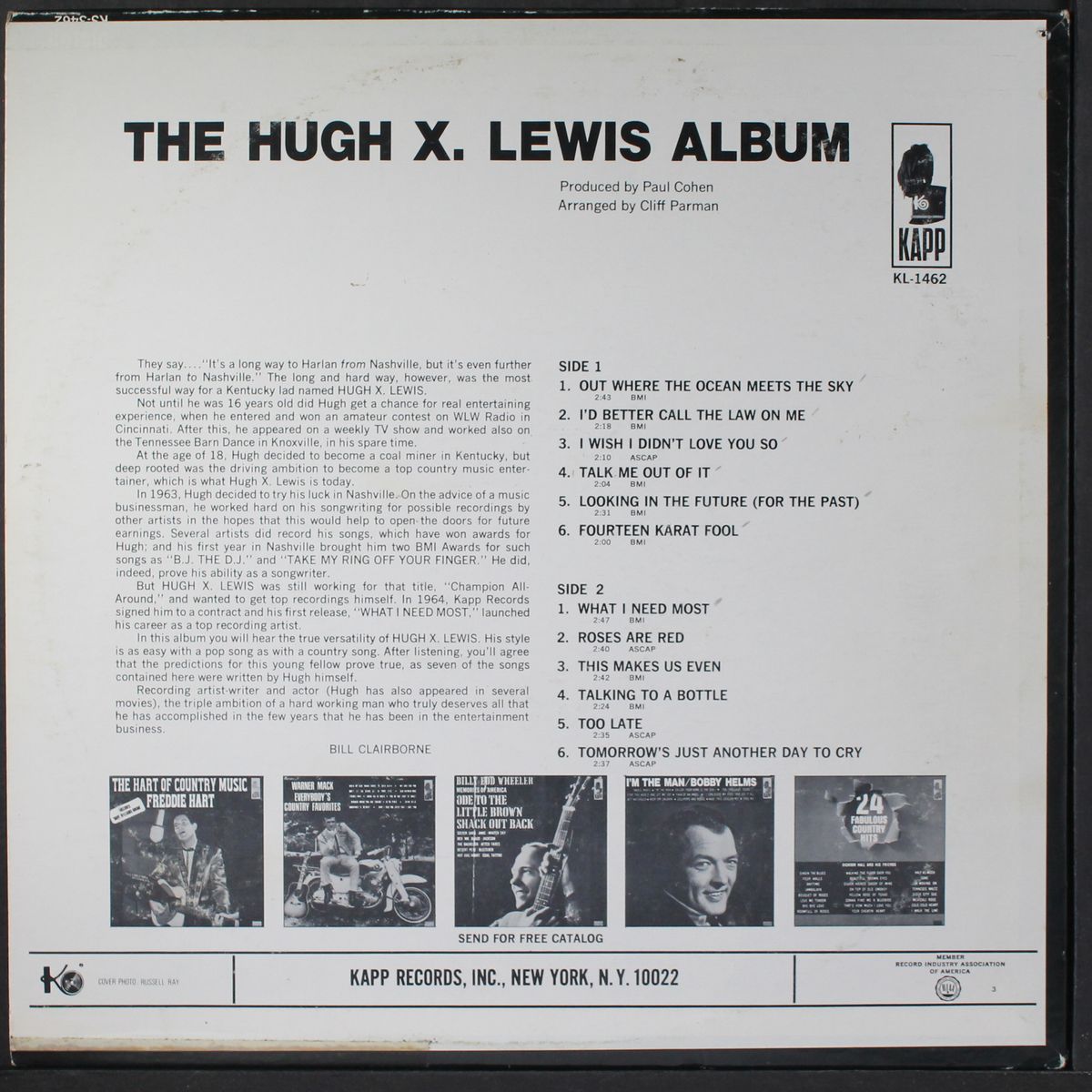 album by HUGH X. LEWIS