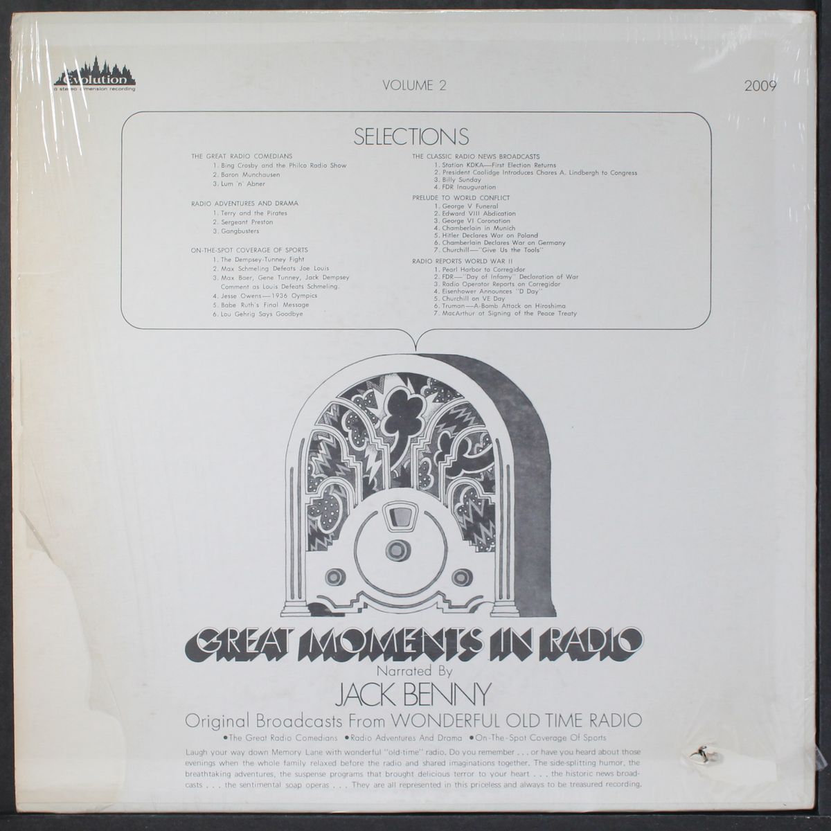 great moments in radio, vol. 2 by JACK BENNY