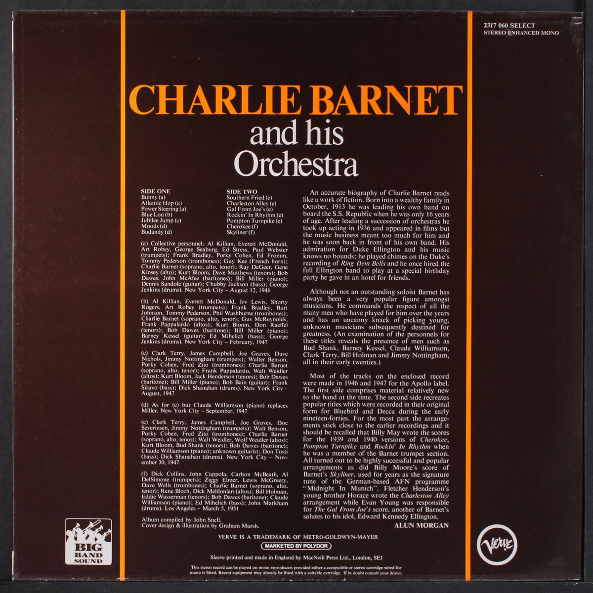 the big band sound of by CHARLIE BARNET