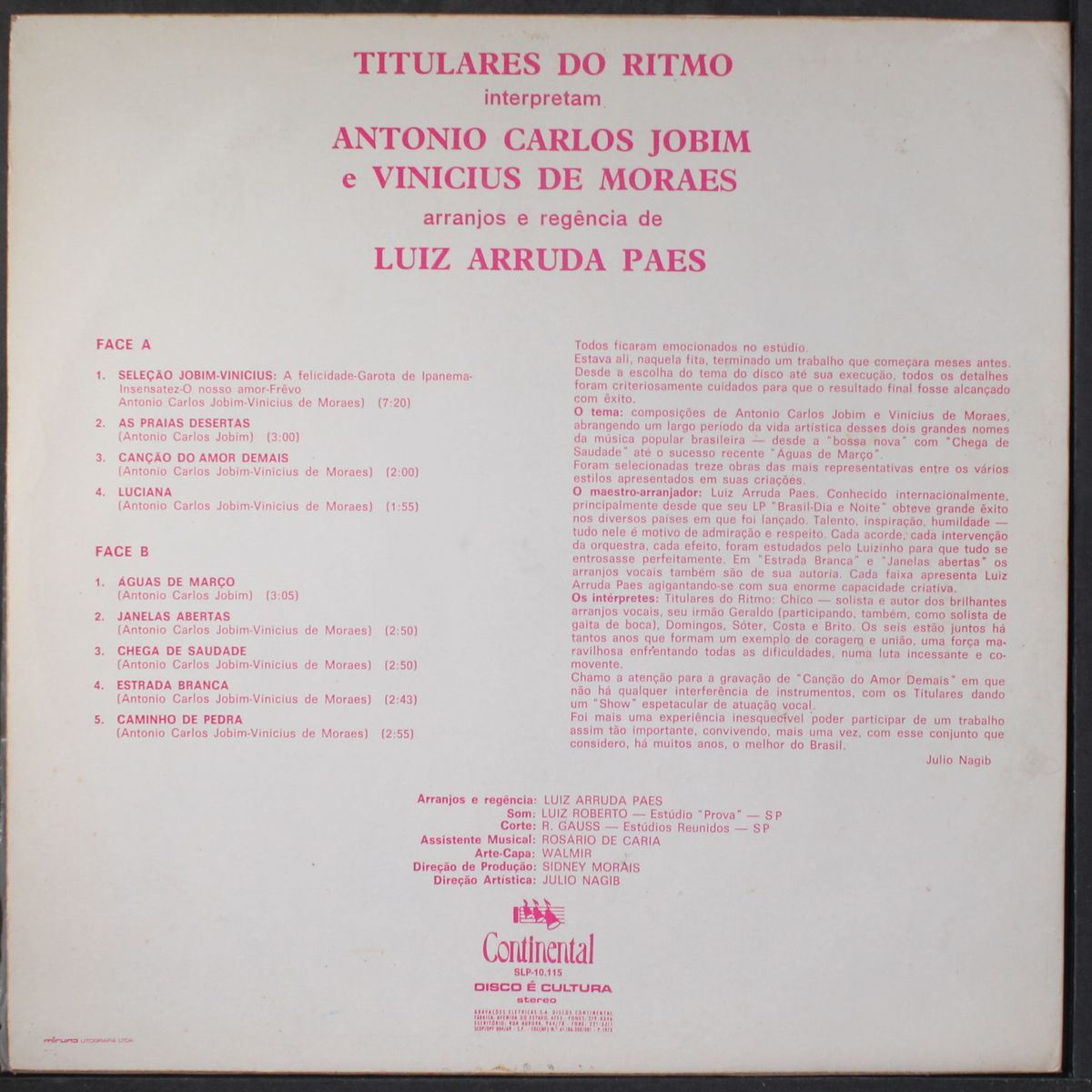 interpretam antonio carlos jobim e vinicius de moraes by TITULARES DO RITMO