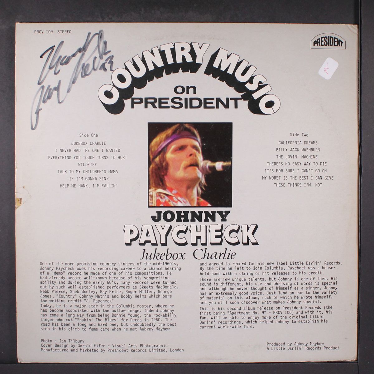 sings jukebox charlie by JOHNNY PAYCHECK