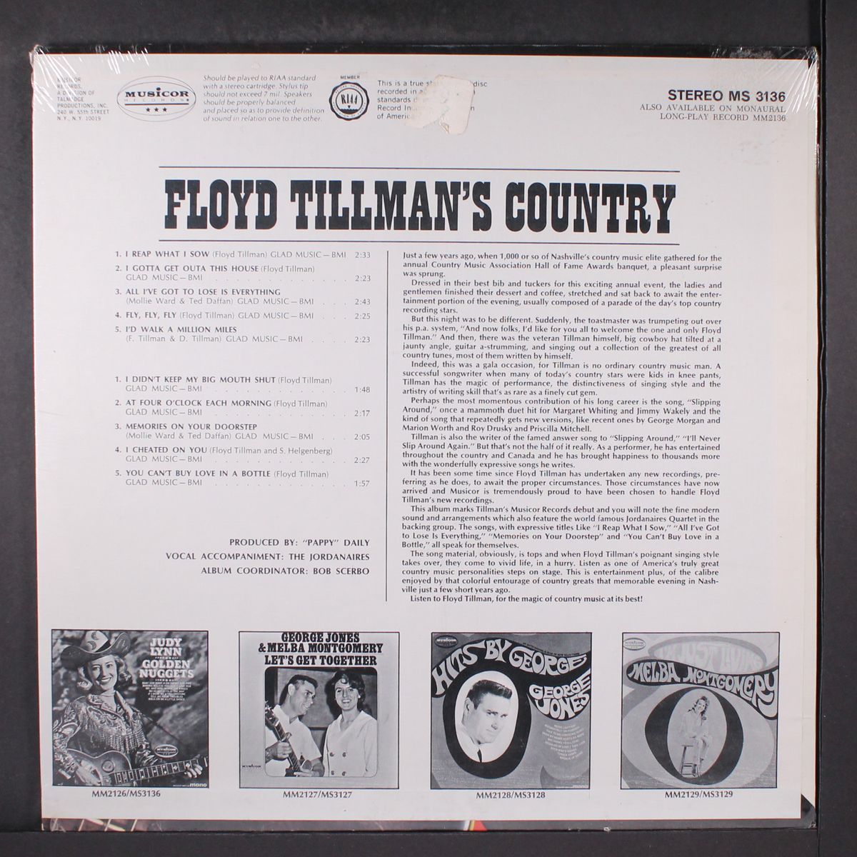 floyd tillman's country by FLOYD TILLMAN