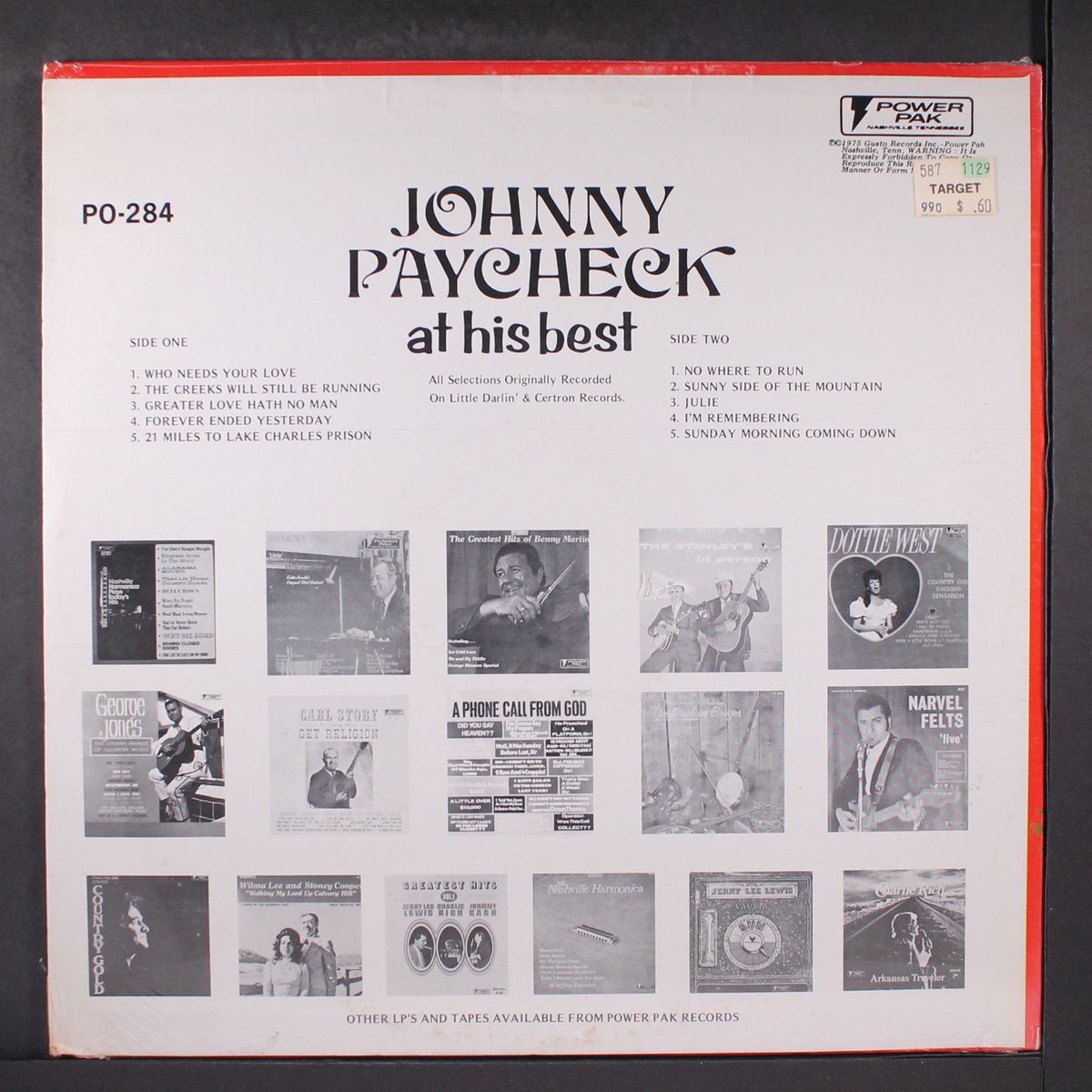 at his best by JOHNNY PAYCHECK