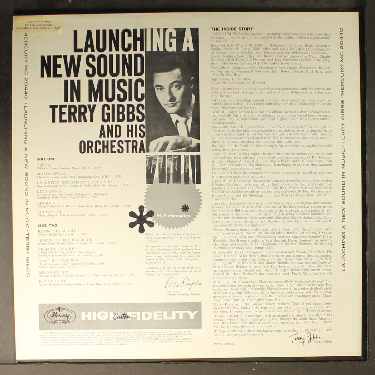 launching a new sound in music by TERRY GIBBS