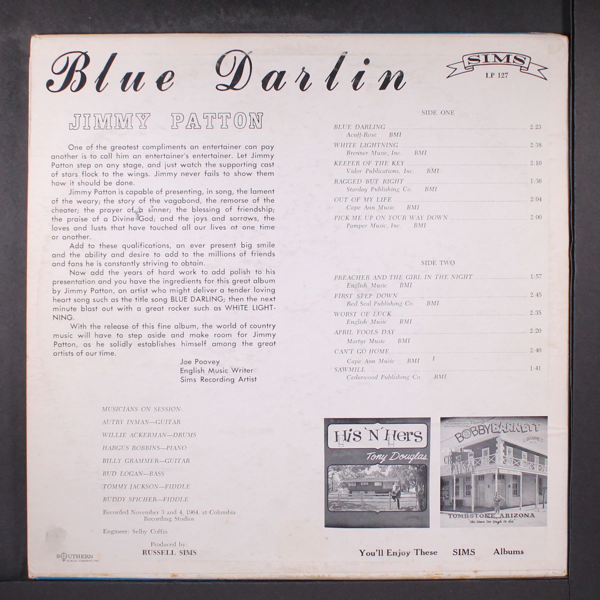 blue darlin' by JIMMY PATTON