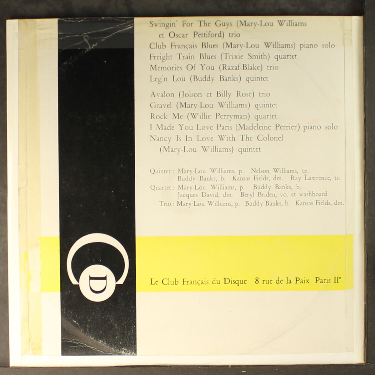 et ses formations by MARY LOU WILLIAMS