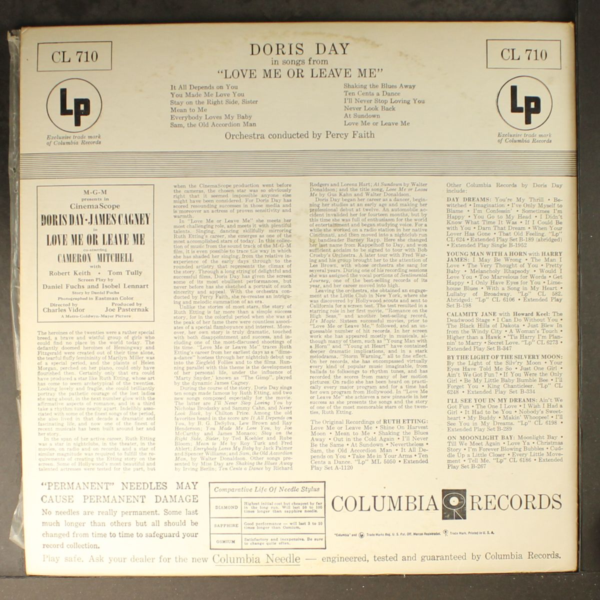 love me or leave me soundtrack by DORIS DAY