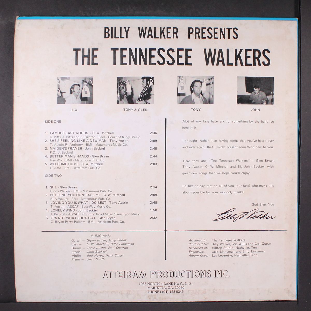 billy walker presents by TENNESSEE WALKERS