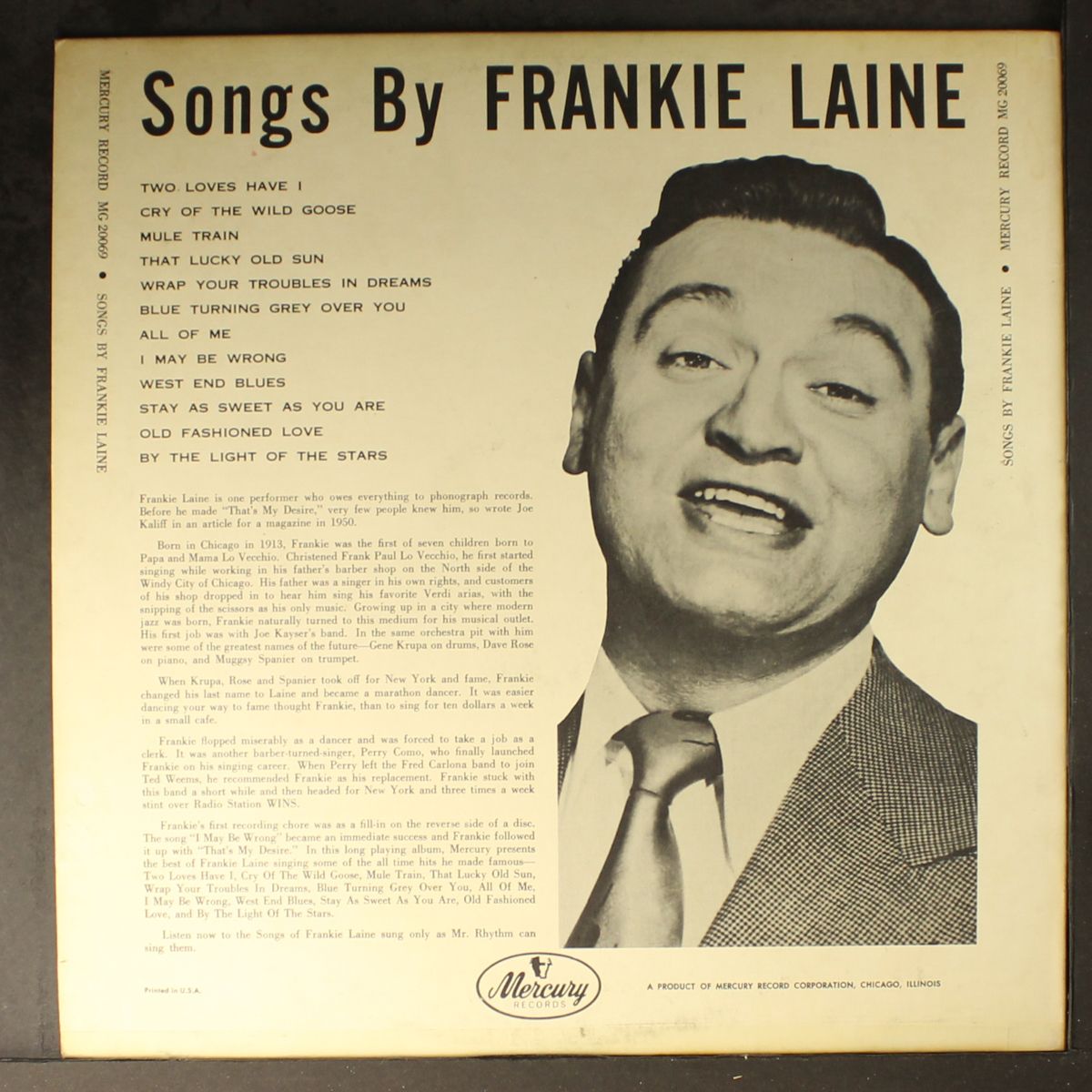 songs by by FRANKIE LAINE