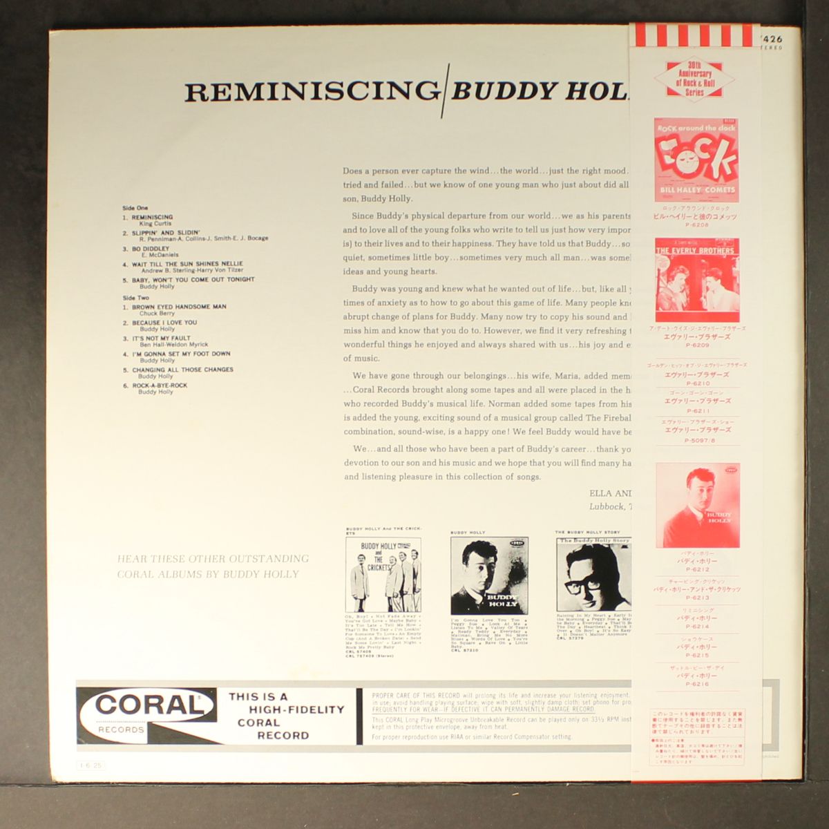 reminiscing by BUDDY HOLLY