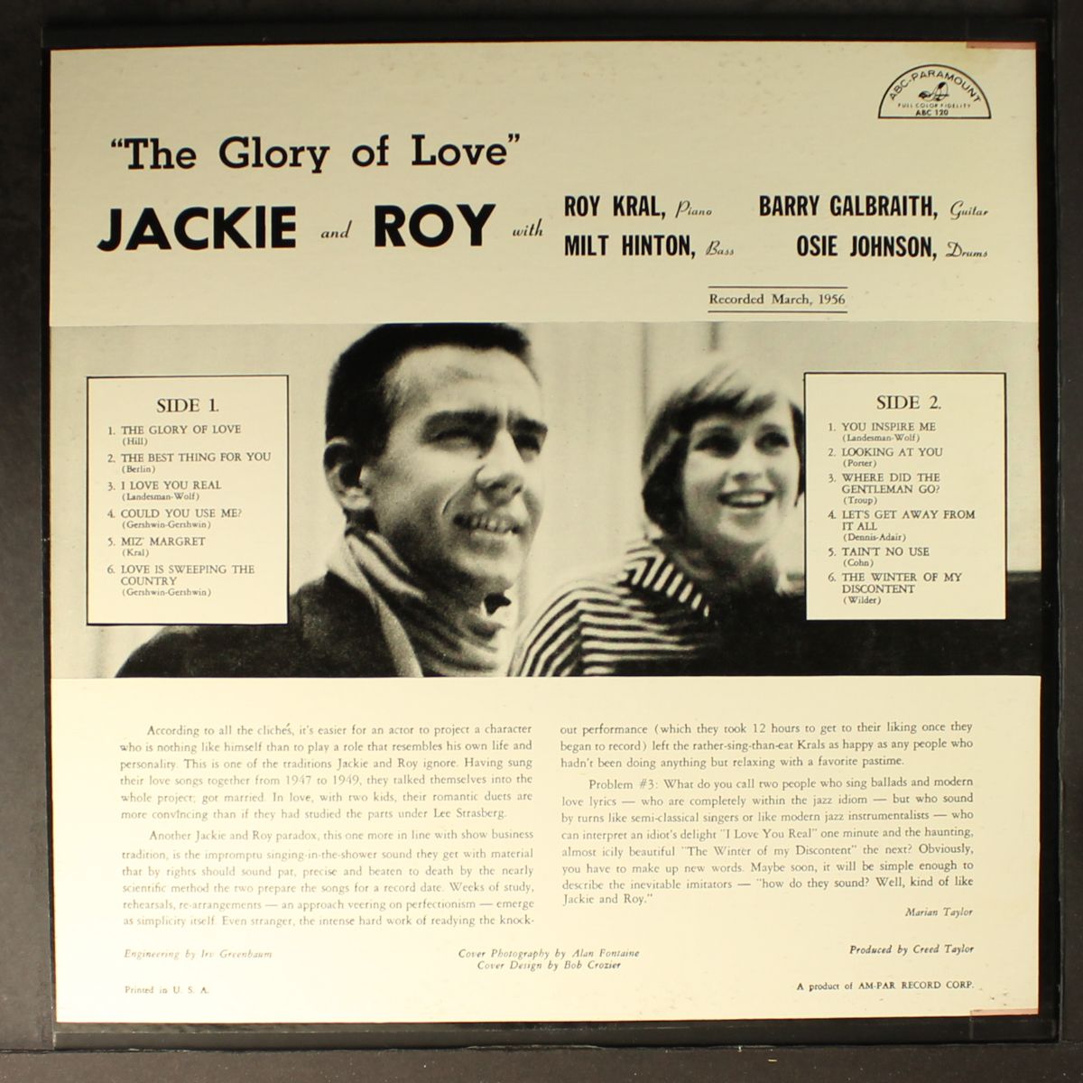 the glory of love by JACKIE & ROY